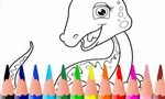 kleurplaat dinosaurus