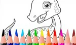 kleurplaat dinosaurus