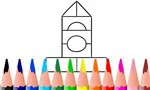 kleurplaat speelgoedblokkentoren