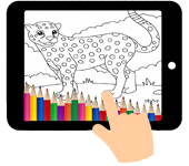 kleurplaat jachtluipaard