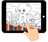 kleurplaat octopus