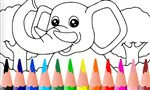 kleurplaat olifant