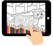 kleurplaat tijger