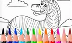 kleurplaat zebra