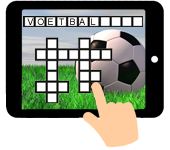 Link naar een kruiswoordraadsels met als thema voetbal