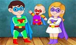 link naar online rekenkleurplaat optellen en aftrekken tot 10 of 20 thema carnaval superman
