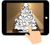 Rekenkleurplaat kerstboom