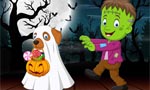 Link naar spelletje zoek de 7 verschillen thema Halloween figuren