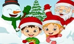 Link naar spelletje zoek de 7 verschillen thema Kerstman sneeuwman