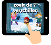 Link naar spelletje zoek de 7 verschillen thema Sinterklaas en Piet