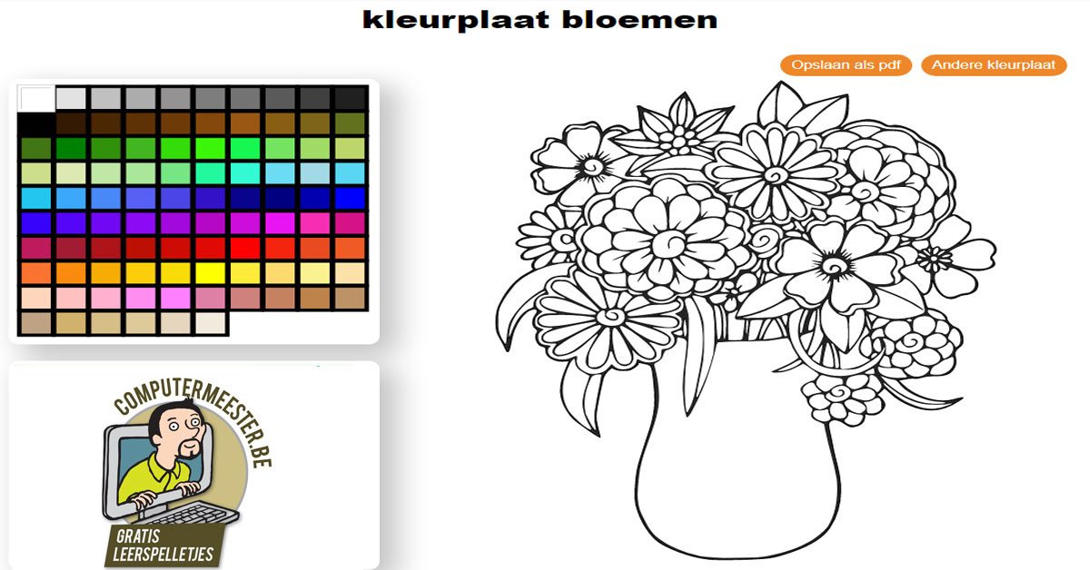 Bloemenkrans Kleurplaat / Kleurplaat Bloemen Gratis ...