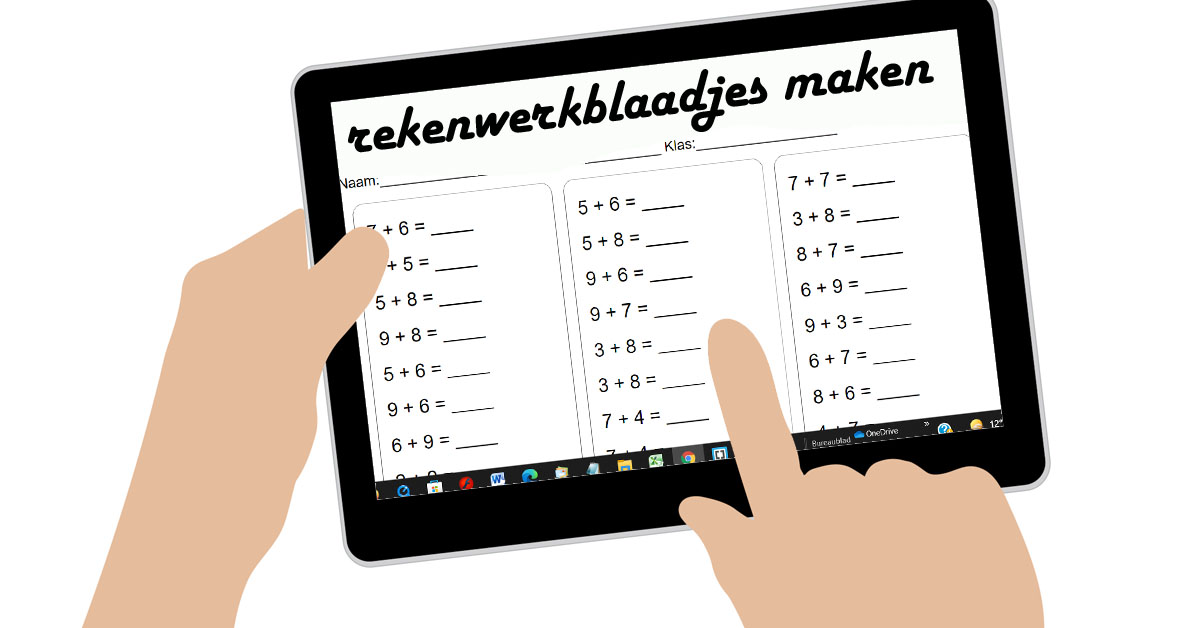 Rekenwerkbladen Eerste Leerjaar Maken En Printen Als Pdf