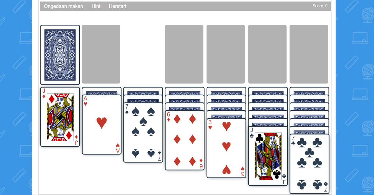 Solitaire - - Kaartspel spelen