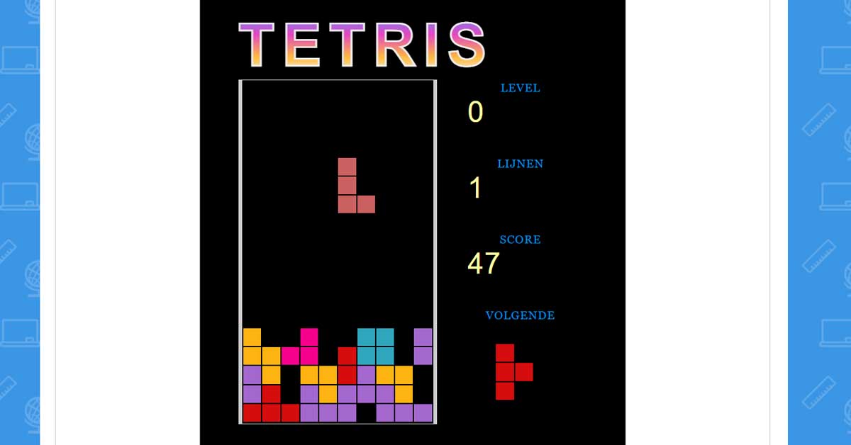 Allemaal Gorgelen Spanning Tetris blokkenspel | Computermeester.be