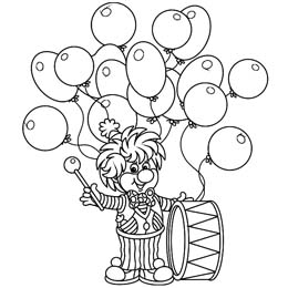 kleurplaat carnaval