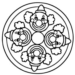 kleurplaat carnaval mandala