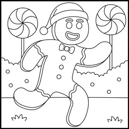 kleurplaat gingerman