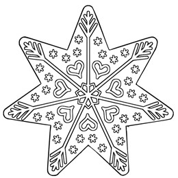 kleurplaat mandala kerstkoek