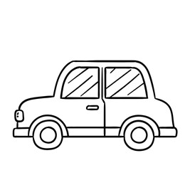 kleurplaat speelgoedauto