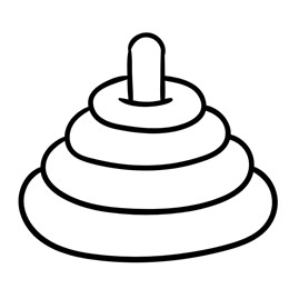 kleurplaat ringenpiramide