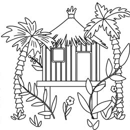 kleurplaat jungle